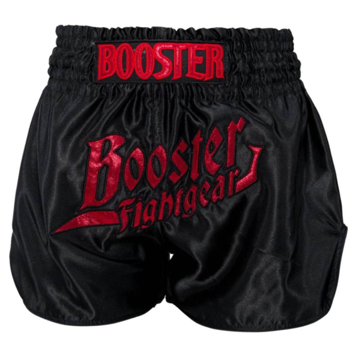 Booster Thunder Muay Thai Shorts Schwarz Rot