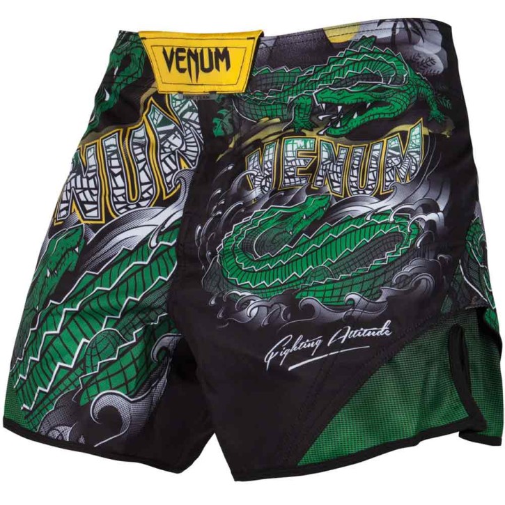 Venum Crocodile Fightshorts Black Green