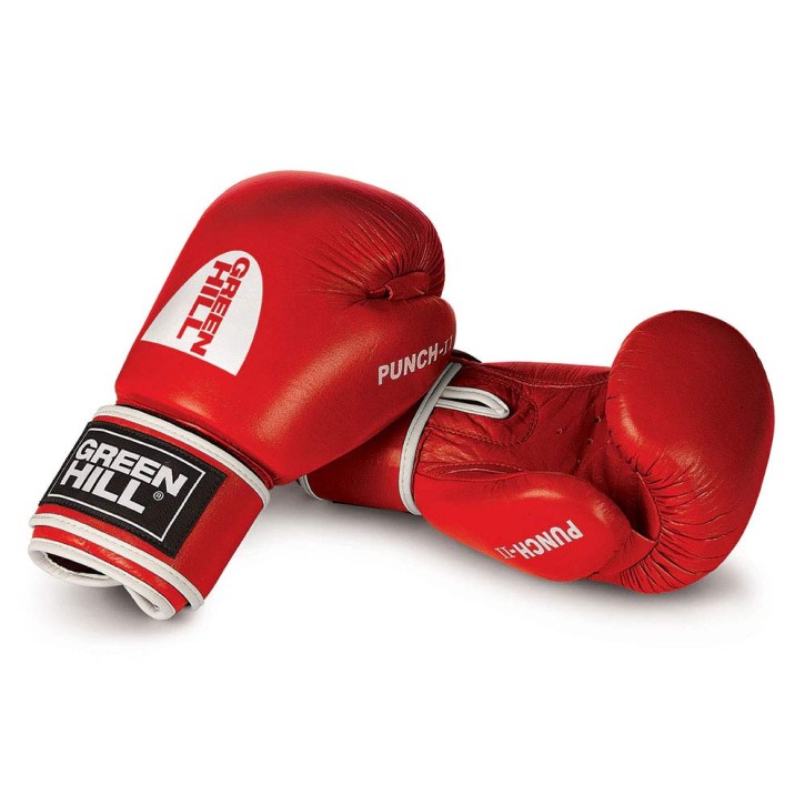 Green Hill Punch II Boxhandschuhe Red Leder