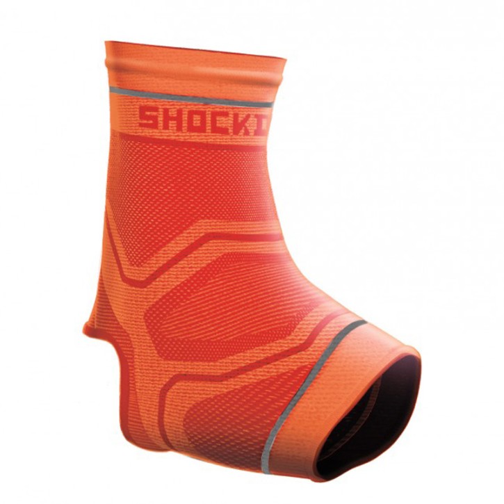 Shock Doctor Compression Knit Ankle Sleeve Orange