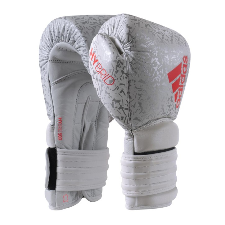 Adidas Hybrid 300 Pro Boxing Gloves 16oz White Ltd Edition