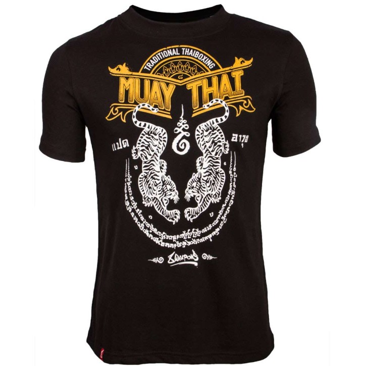 8Weapons Sak Yant Tigers T-Shirt Black
