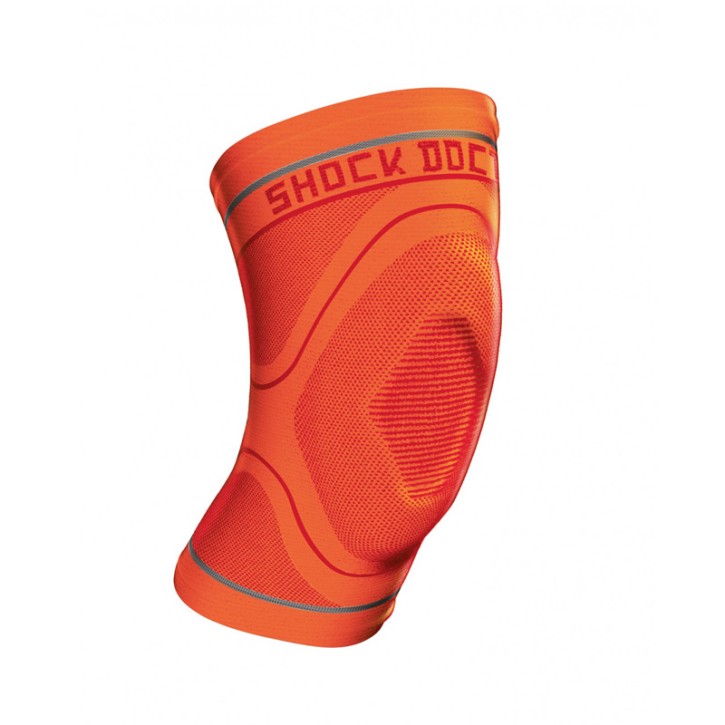 Abverkauf Shock Doctor Compression Knit Knee Sleeve Gel Support Orange Gr L