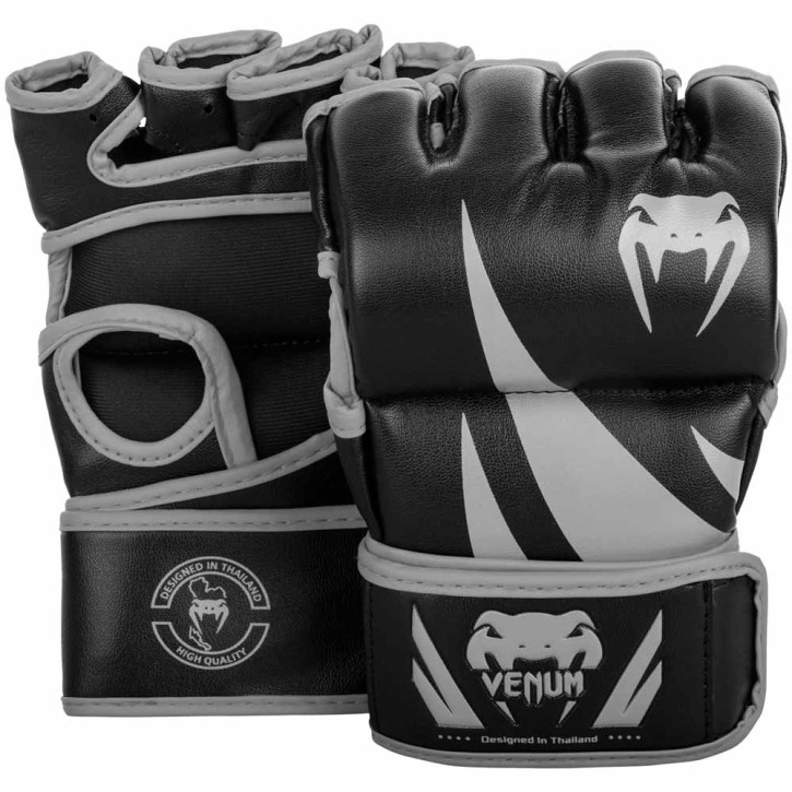 Venum Challenger MMA Gloves Without Thumb Black Grey