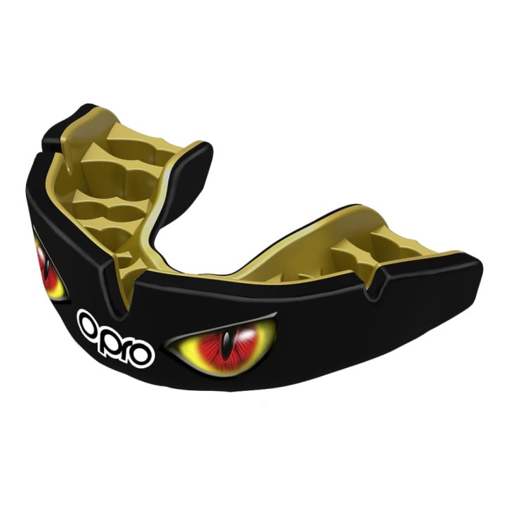 Opro Instant Custom Fit Mouthguard Eyes Black Red