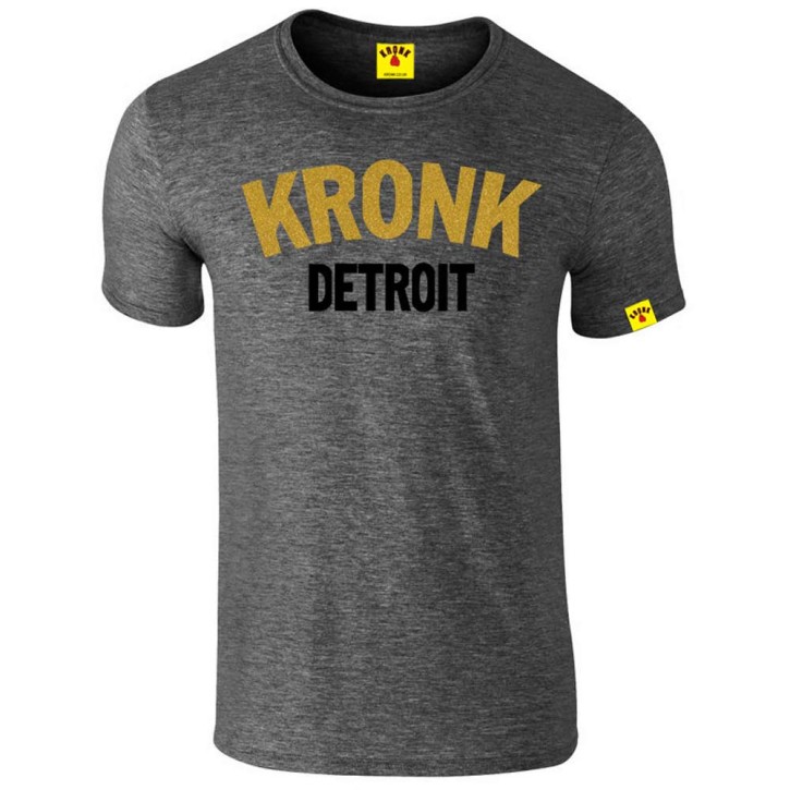 Abverkauf Kronk Two Colour Detroit Slim Fit T-Shirt Heather Charcoal