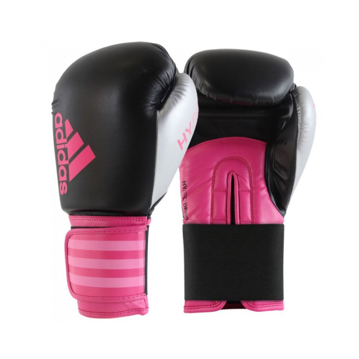 Abverkauf Adidas Hybrid 100 Dynamic Fit Boxhandschuhe Black Shock Pink