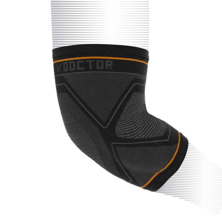Abverkauf Shock Doctor Compression Knit Elbow Sleeve Gel Support Black