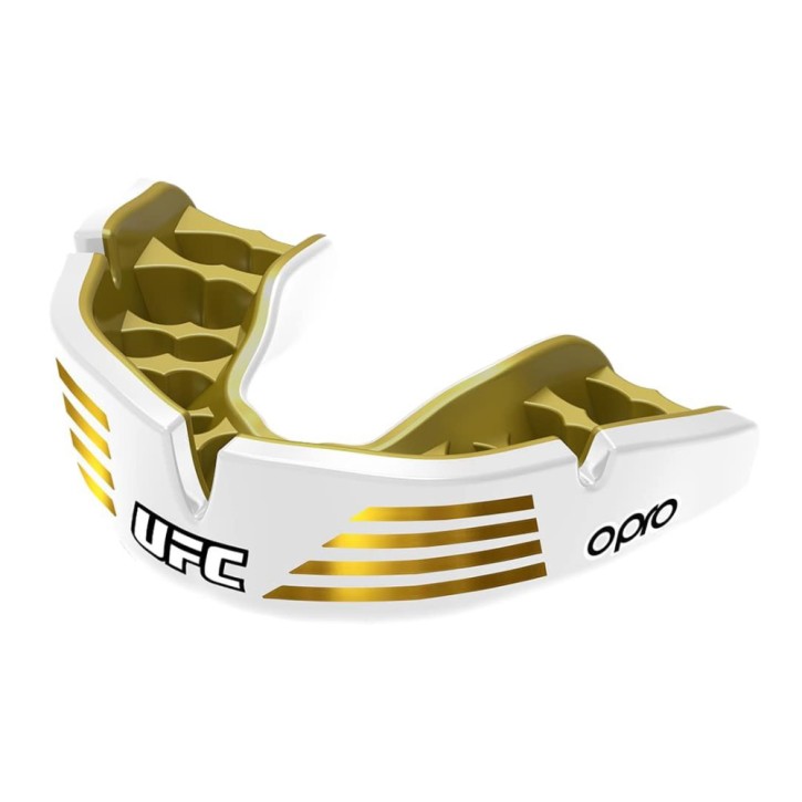 Opro UFC Instant Custom Fit Mouthguard Gold White