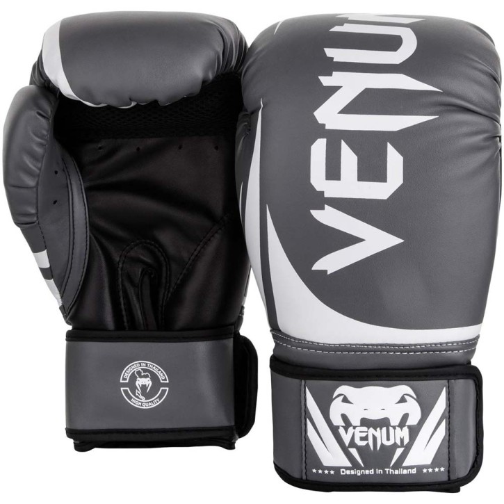 Abverkauf Venum Challenger 2.0 Boxing Gloves Grey White Black