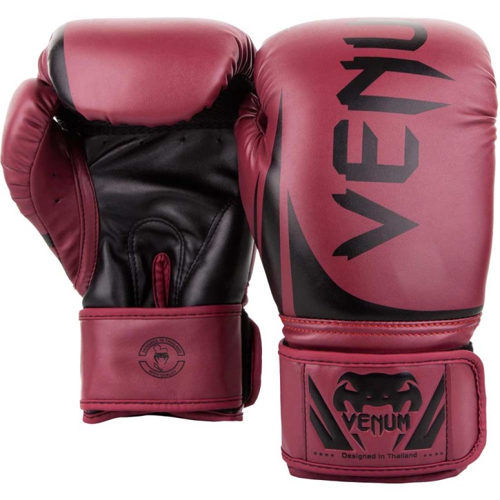 Venum Challenger 2.0 Boxing Gloves Red Wine Black