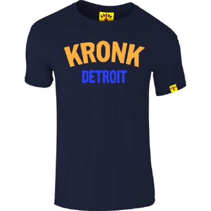 Sale Kronk Two Color Detroit Slim Fit T-Shirt Navy S