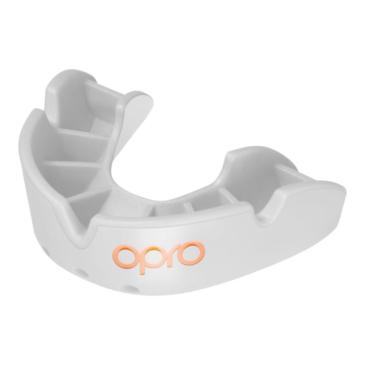 Opro Bronze 2022 Junior Mouthguard White