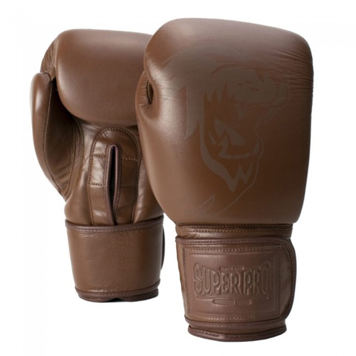 Super Pro Legend SE Boxing Gloves Leather Brown