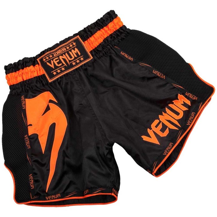 Venum Giant Muay Thai Shorts Black Neo Yellow
