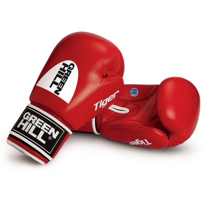 Green Hill Tiger AIBA Boxhandschuhe Red