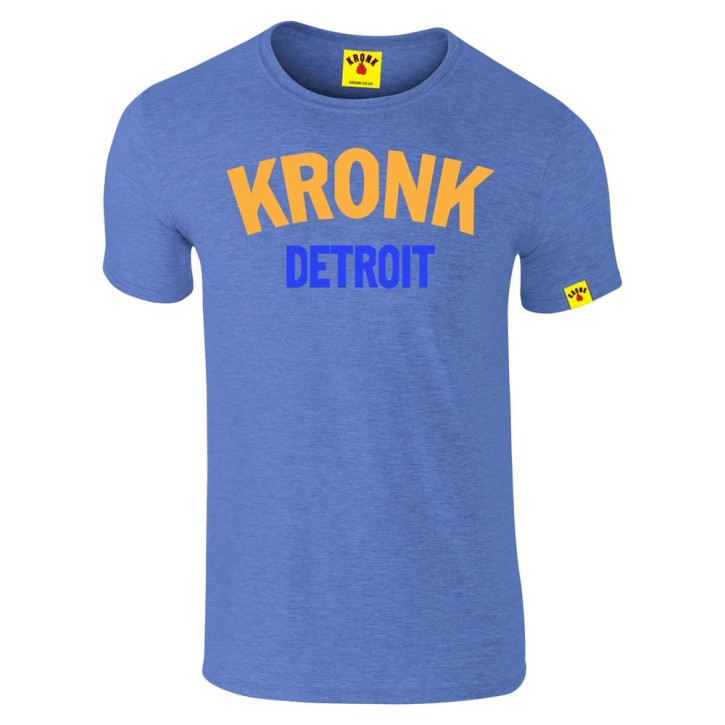 Abverkauf Kronk Two Colour Detroit Slim Fit T-Shirt Heather Royal Blue L