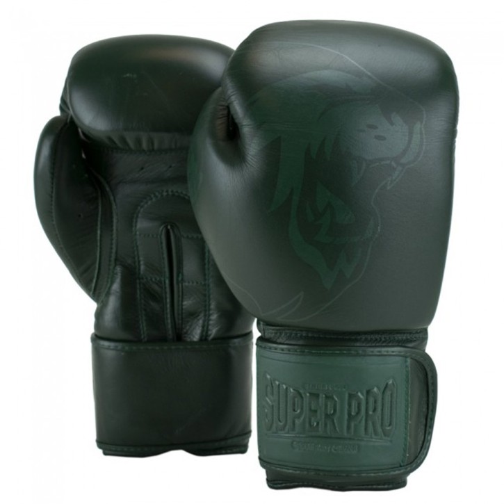Super Pro Legend SE Boxing Gloves Leather Green