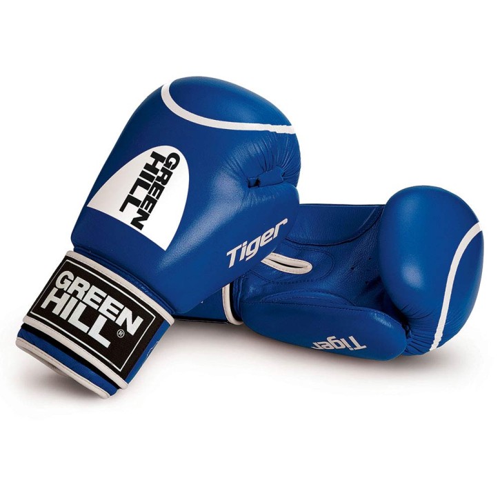 Green Hill Tiger Boxing Gloves Blue With hit circle