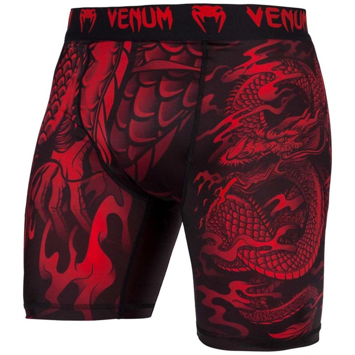 Venum Dragon's Flight Compression Shorts Black Red