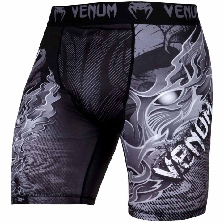 Venum Minotaurus Compression Shorts Black White