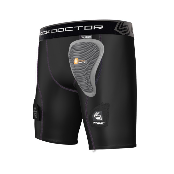 Shock Doctor Groin Guard Women with Compression Shorts