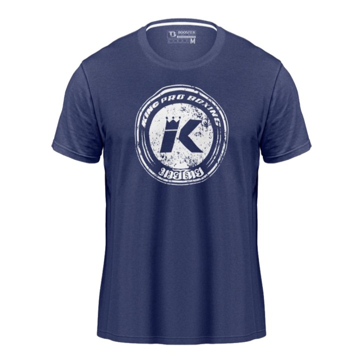 King Pro Boxing Logo T-Shirt Blue