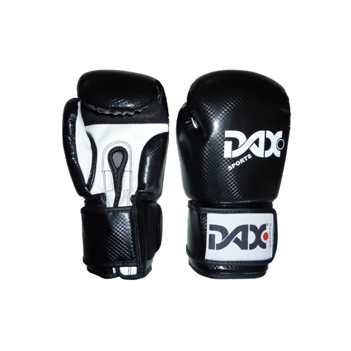 Dax Boxing Gloves Onyx TT Faux Leather Black White