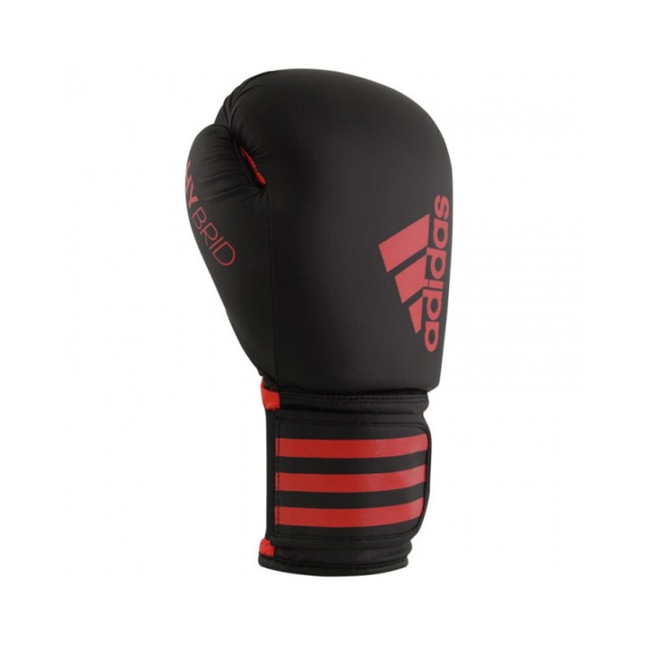Sale Adidas Hybrid 50 Boxing Gloves Black Red ADIH50