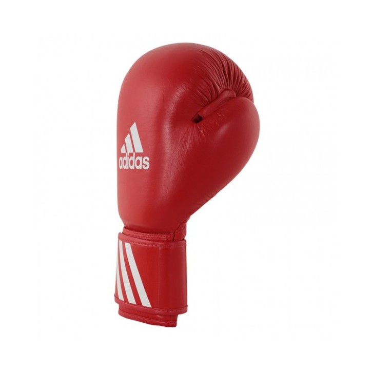 Adidas Amateur Boxing Gloves Leather Wako Red 10oz