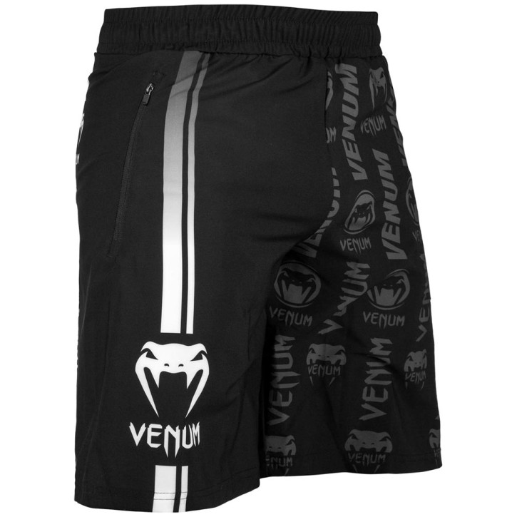 Venum Logos Fitness Shorts Black White