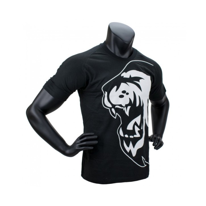 Super Pro Lion Logo T-Shirt Black White