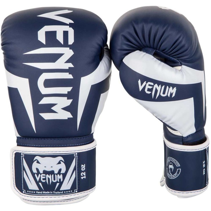 Venum Elite Boxing Glove Navy White