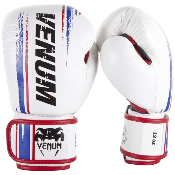 Venum Bangkok Spirit Boxing Gloves Leather White