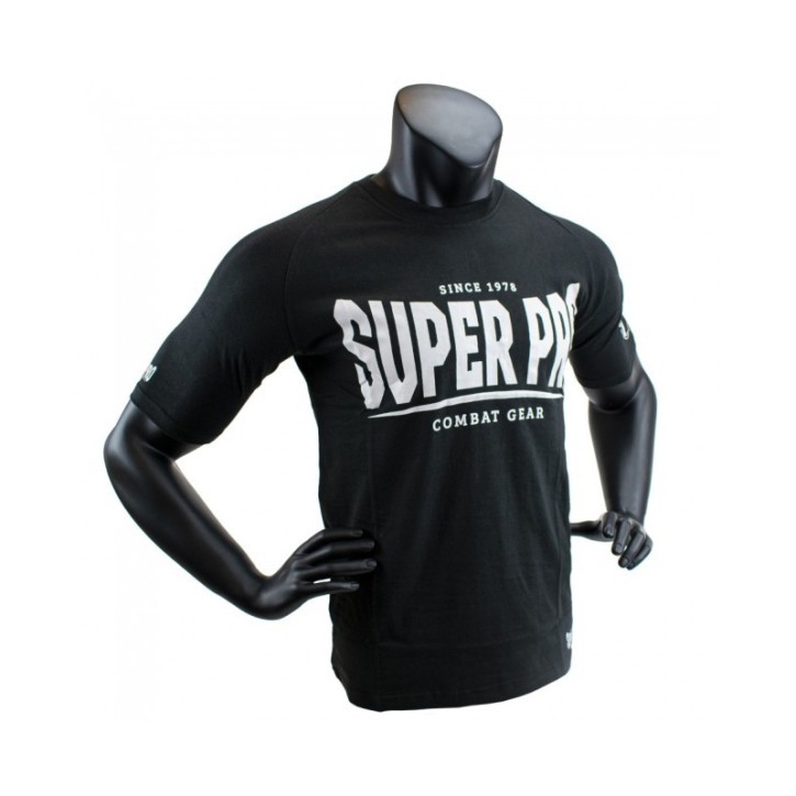 Super Pro S.P. Logo T-Shirt Schwarz Weiss