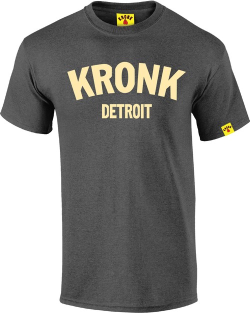 Abverkauf Kronk Detroit T-Shirt Charcoal Cream M