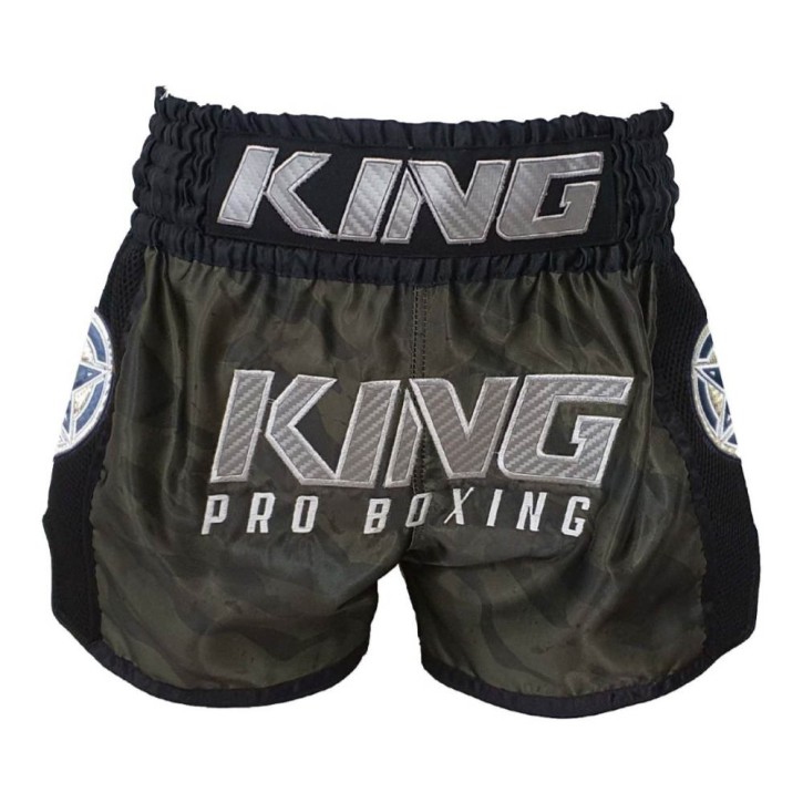 King Pro Boxing Pro Star 1 Muay Thai Short Camo Green