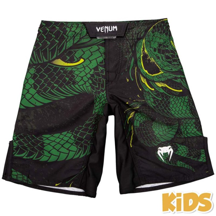Venum Green Viper Fightshorts Kids Black Green