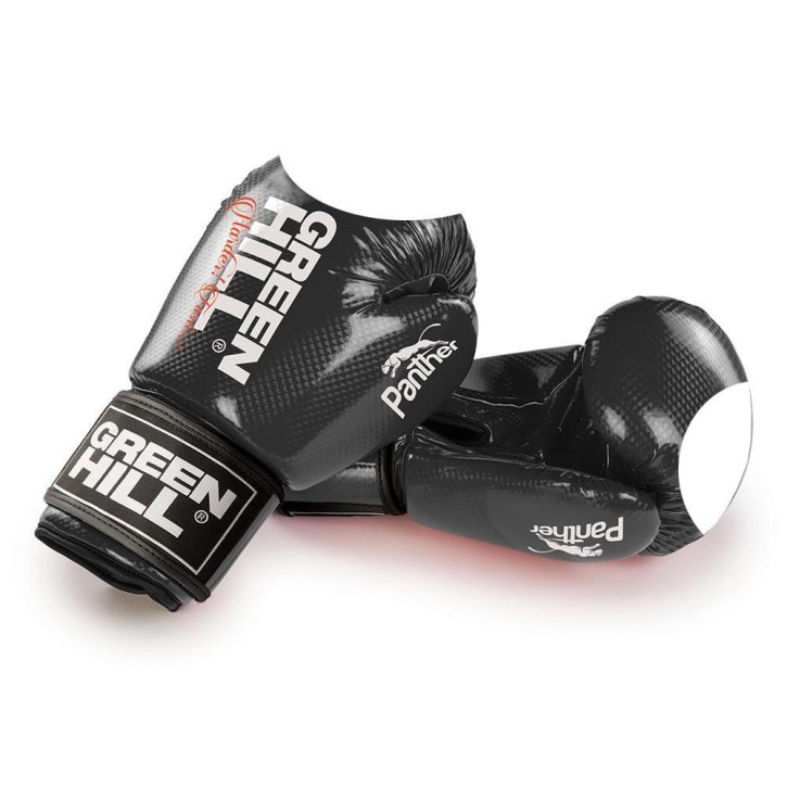 Green Hill Panther Boxing Gloves Black With hit area