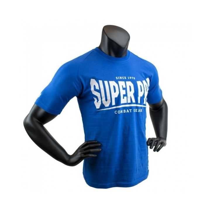 Super Pro SP Logo Tee Blue White