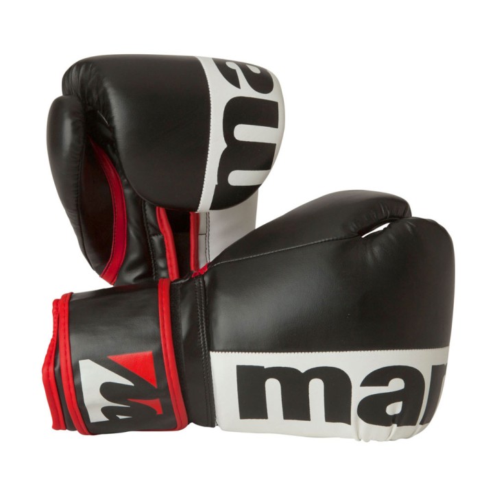Manus 2Colour Boxing Gloves 10oz Black White