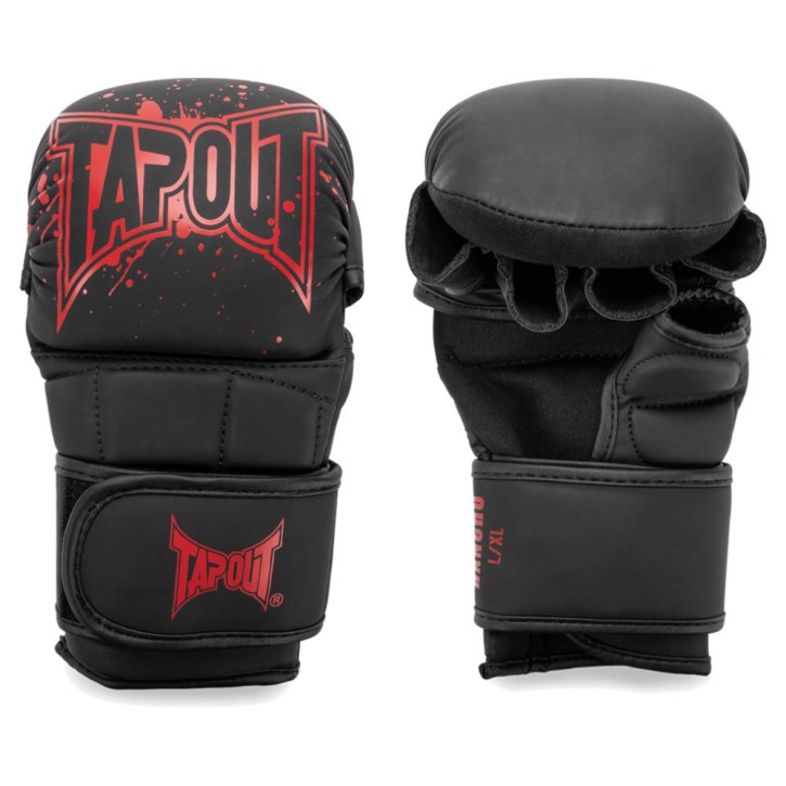 TapOut Rancho MMA Sparring Handschuhe Schwarz Rot