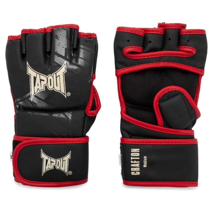 TapOut Crafton MMA Training  Handschuhe Schwarz Rot