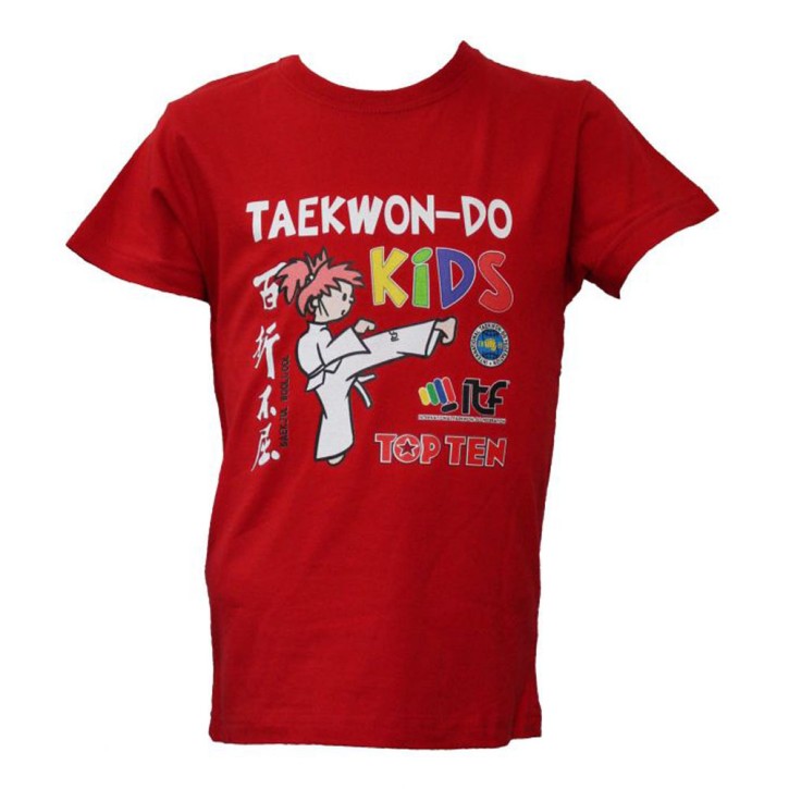 Top Ten ITF Kids T-Shirt Red