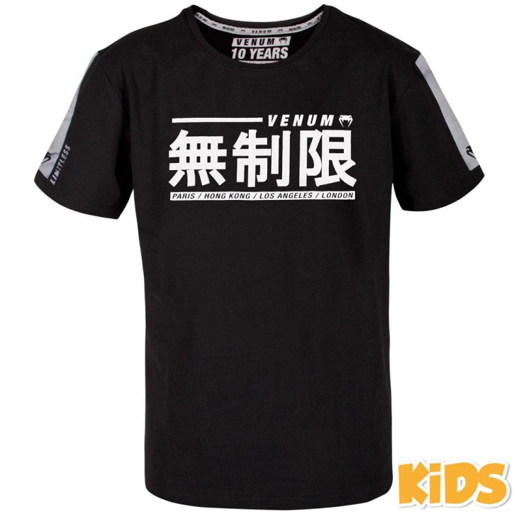 Abverkauf Venum Limitless T-Shirt Kids Black White
