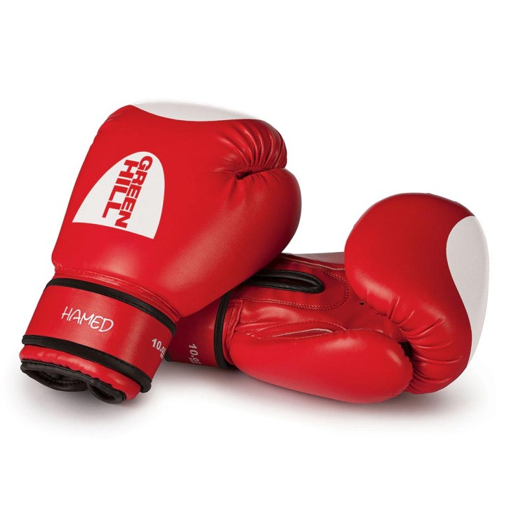 Green Hill Hamed Red Boxing Gloves With Hit Area