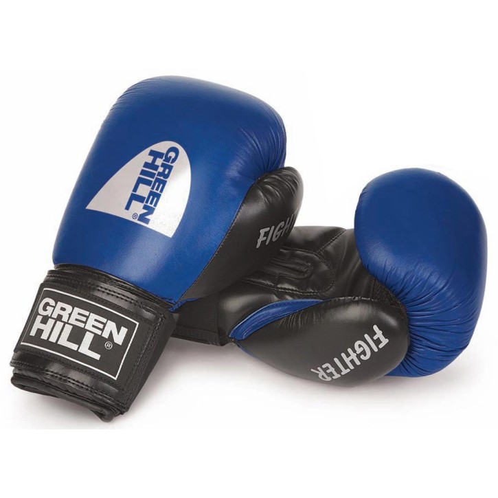 Green Hill Fighter Boxing Gloves Blue Black