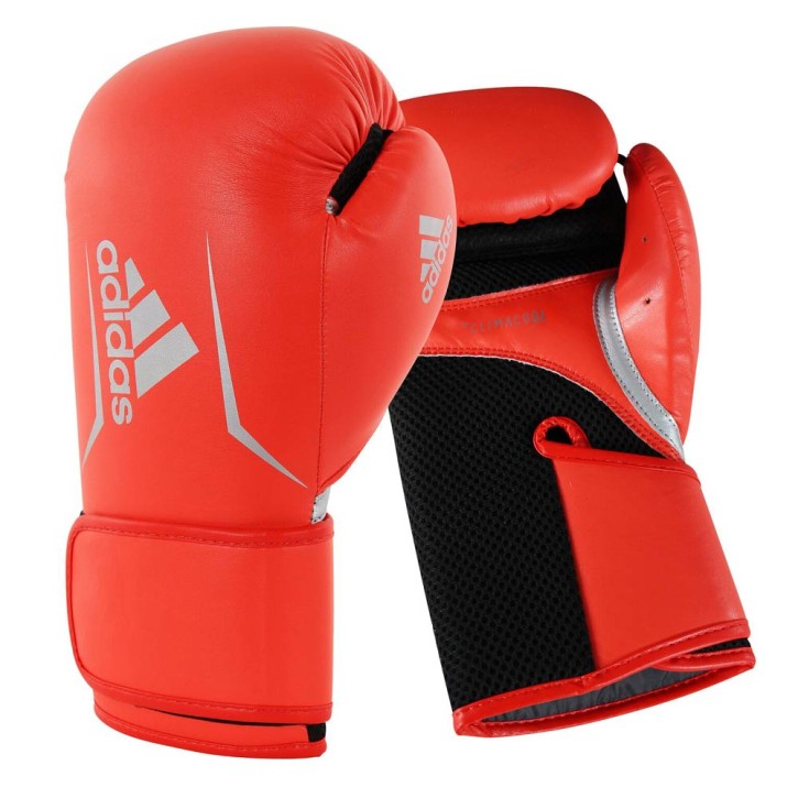 Sale Adidas Speed 100 women's boxing gloves Red Black Silver