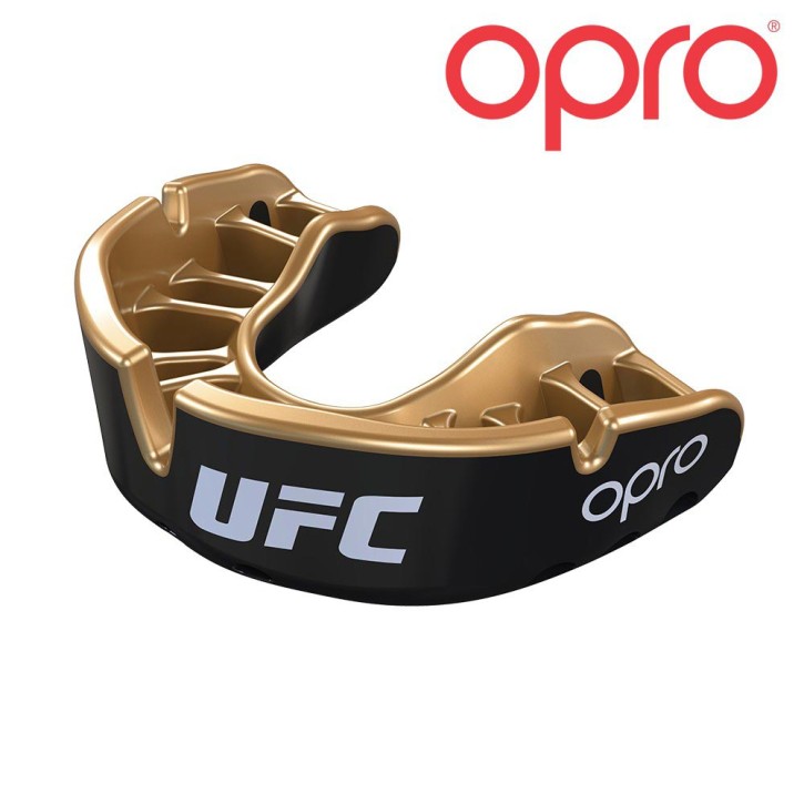Opro Gold Mouthguard Black Gold