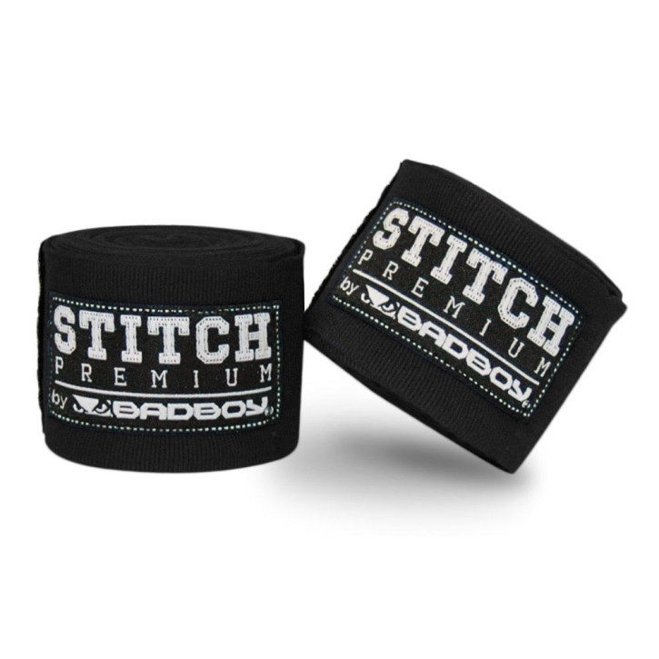 Bad Boy Stitch Premium Handwraps 5m Black